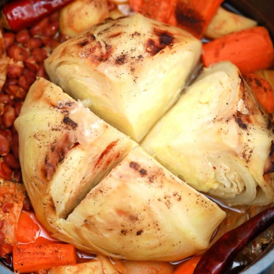 Vegetarian Cabbage Pot Roast