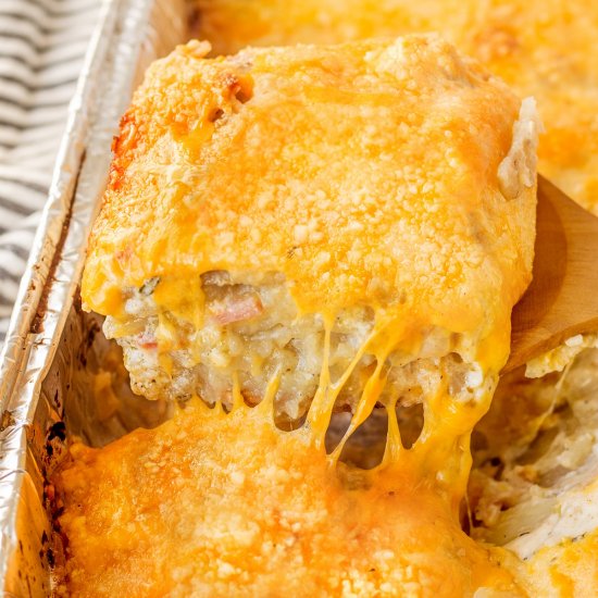 Smoked Scalloped Potatoes With Ham