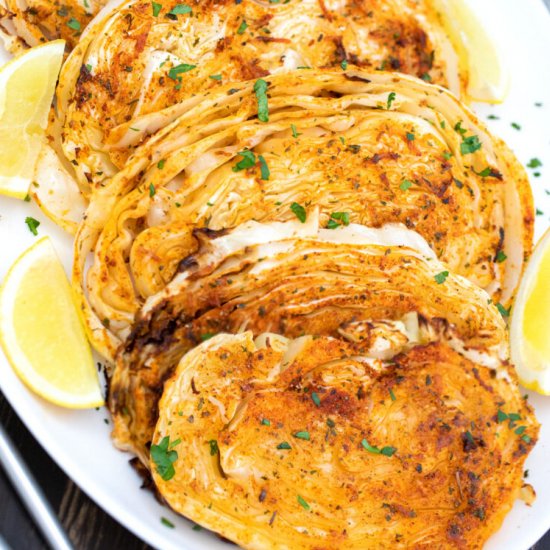 Air Fryer Cabbage Steaks