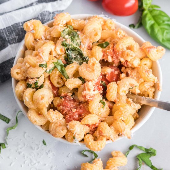 Tomato Feta Pasta Bake