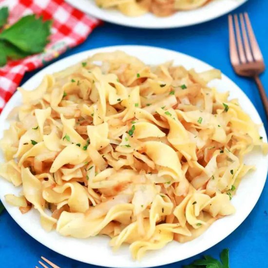 Fried Cabbage and Noodles