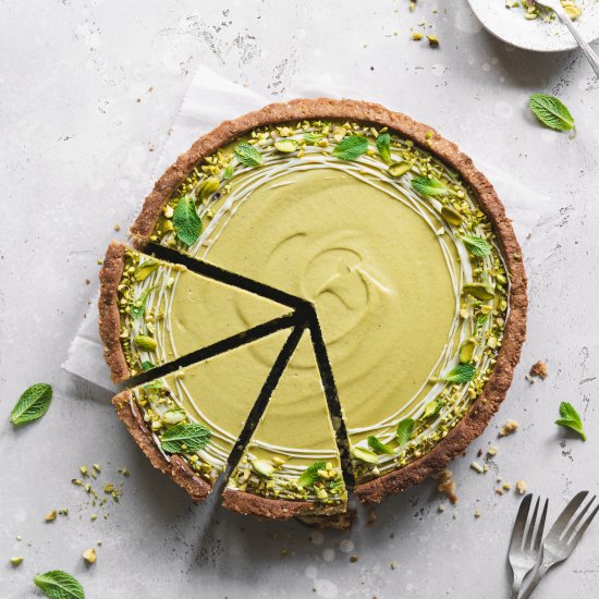 White Chocolate Pistachio Tart