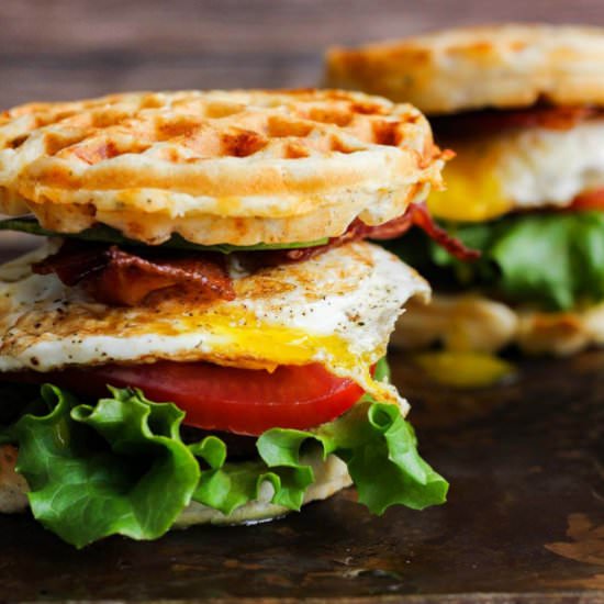 Breakfast Waffle Sandwich