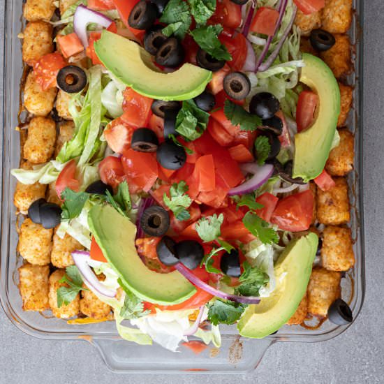 Simple Taco Tot Casserole