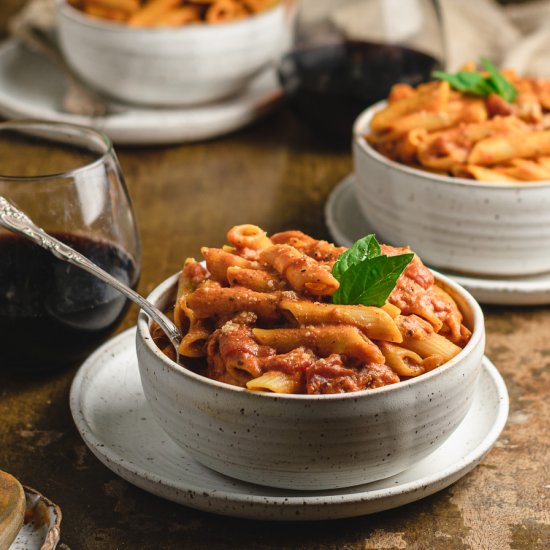 Vegan Penne Alla Vodka Pasta