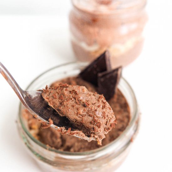 Healthy chocolate overnight oat