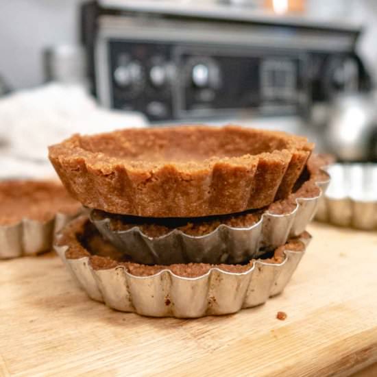 Vegan Biscoff Cookie Pie Crust