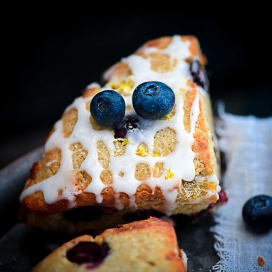 Keto Blueberry Lemon Scones