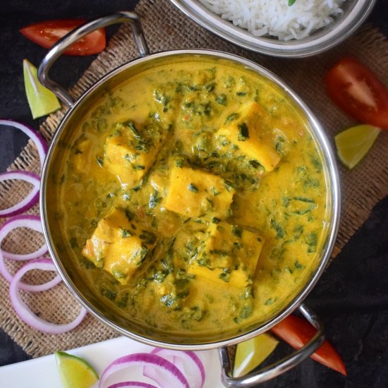 Paneer methi malai