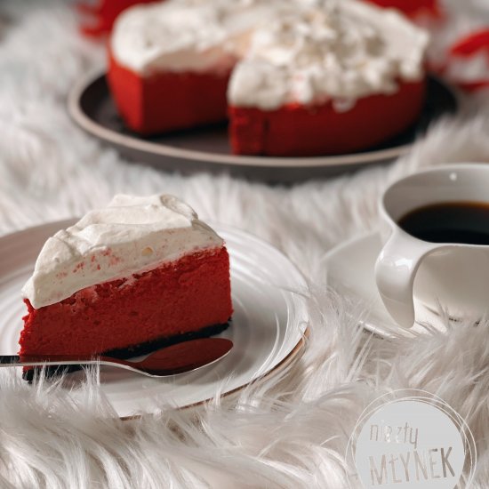 Red cake for Valentine’s Day