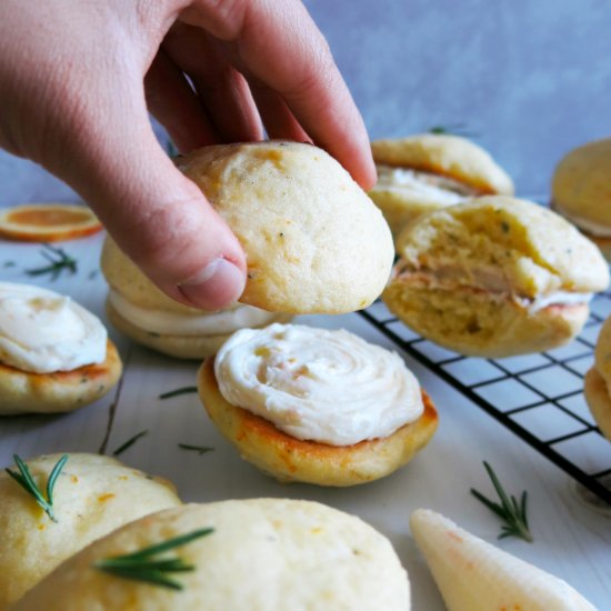 Citrus Olive Oil Whoopie Pies