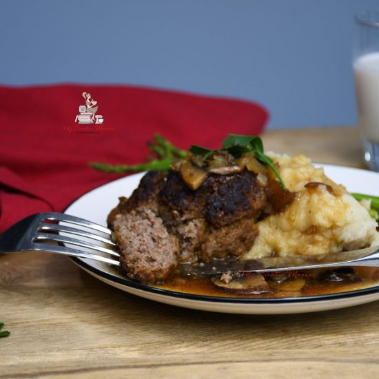 Salisbury Steak With Mushroom Gravy