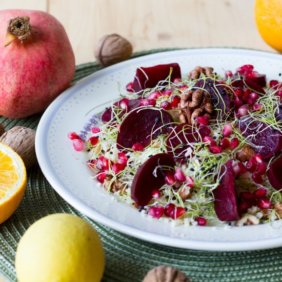 Couscous and beetroot salad