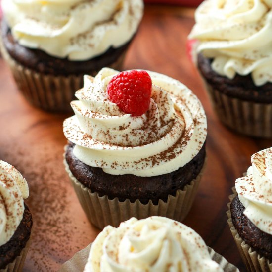 Bourbon Chocolate Cupcakes