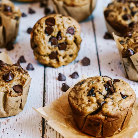 Banana Chocolate Chip Muffins