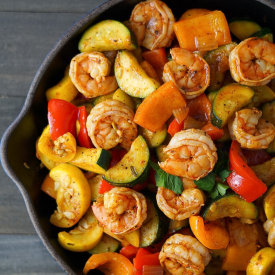 Summer Shrimp Skillet