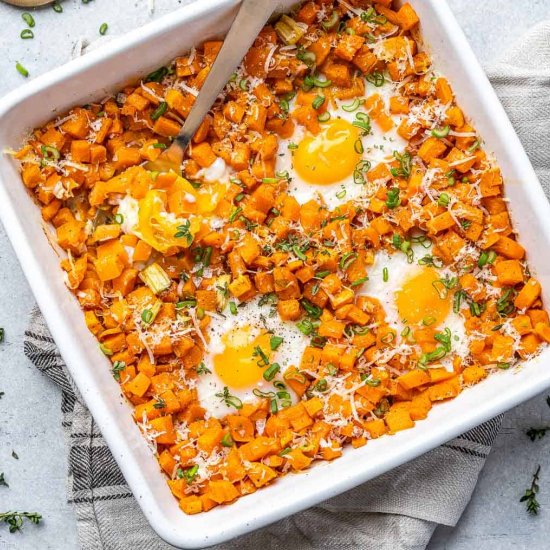 BAKED SWEET POTATO HASH