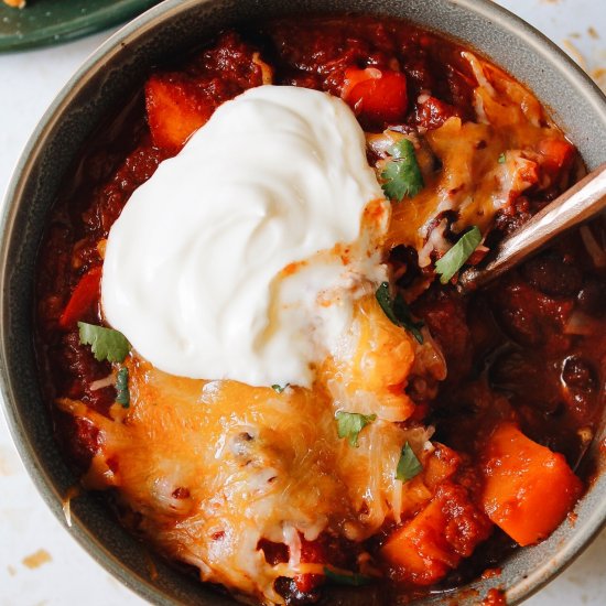 Sweet Potato Black Bean Chili