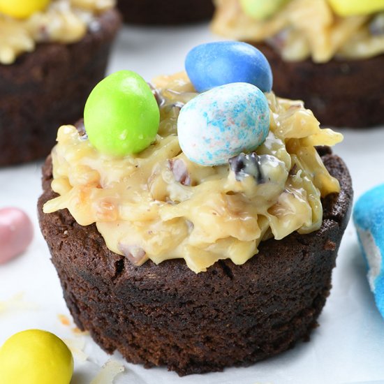 German Chocolate Brownie Easter Cup