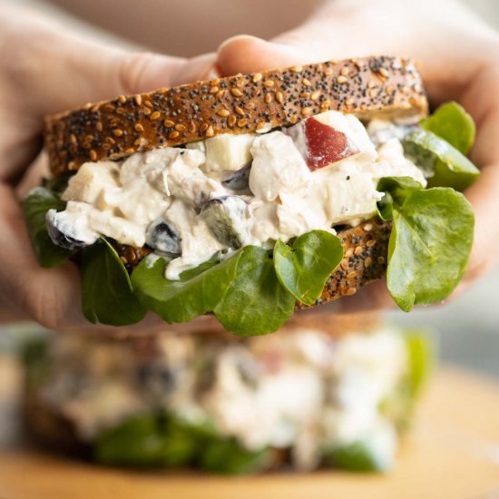 Chicken Waldorf Salad Sandwich