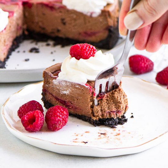 Chocolate Raspberry Cheesecake