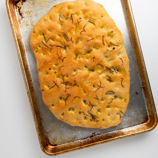 Bread Machine Focaccia