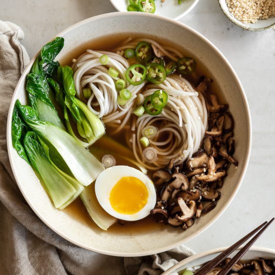 spicy miso udon soup