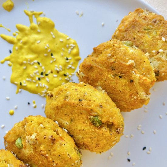 Loaded Turmeric Veggie Cutlets