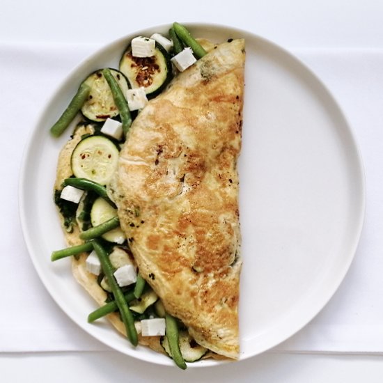 Low FODMAP Veg Omelette (Feta)