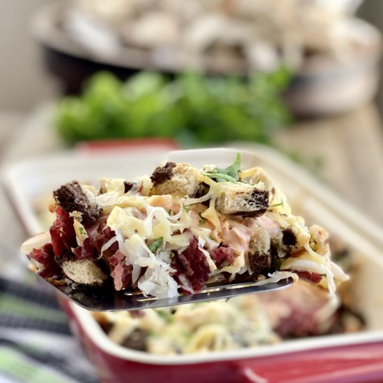 Crazy Good Reuben Casserole