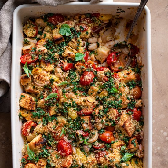 Tomato and White Bean Casserole