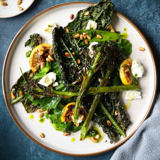 WILD GARLIC & CRISPY KALE SALAD