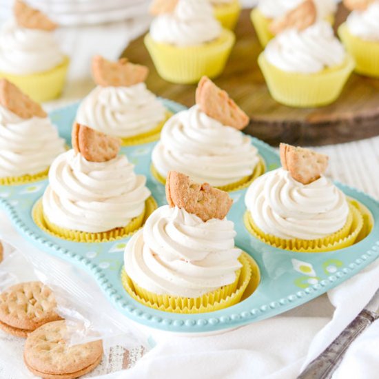 Peanut Butter Cookie Cupcakes