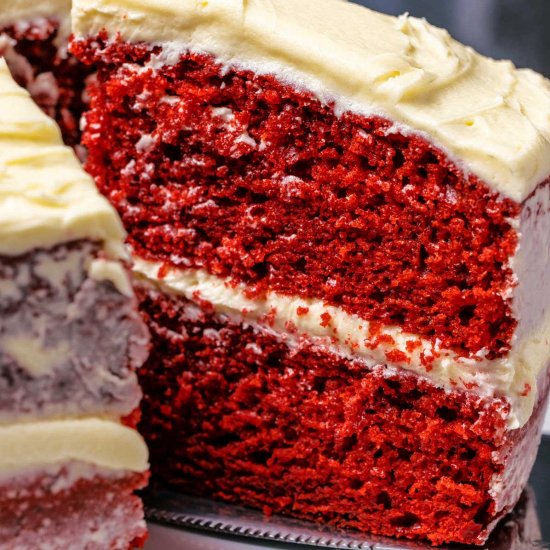 Eggless Red Velvet Cake