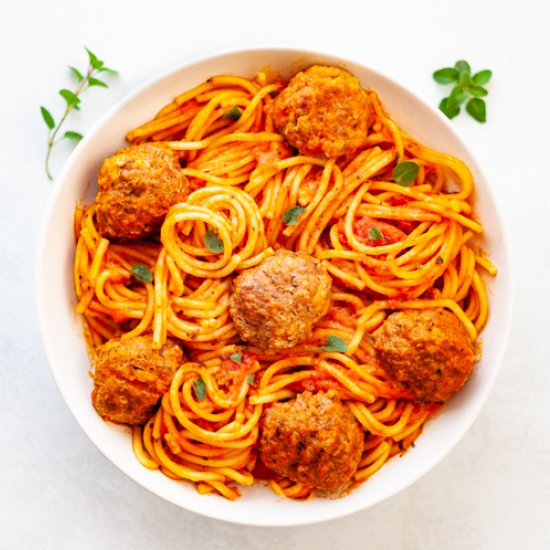 Instant Pot Spaghetti and Meatballs