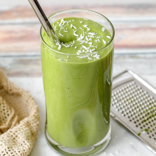 Mint Mango Kale Avocado Smoothie