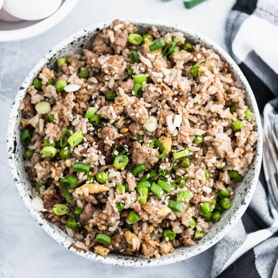 Ground Pork Fried Rice