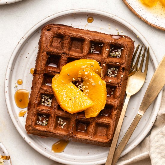 Chocolate Orange Waffles