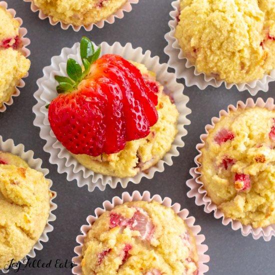 Keto Strawberry Muffins