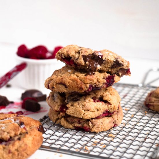 Peanut Butter Raspberry Cookies