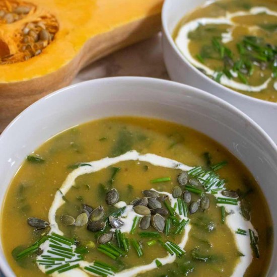 Pumpkin Spinach Soup