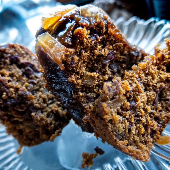 Sticky toffee and ginger pudding