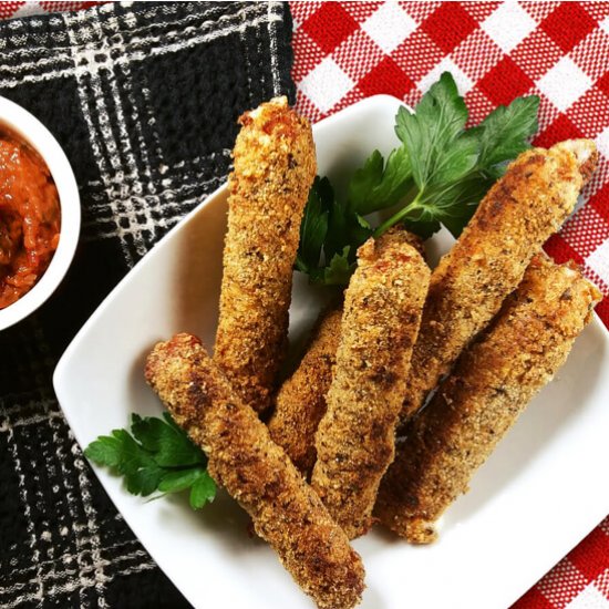 Keto Mozzarella Sticks