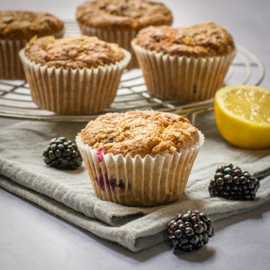 Vegan Blackberry Muffins