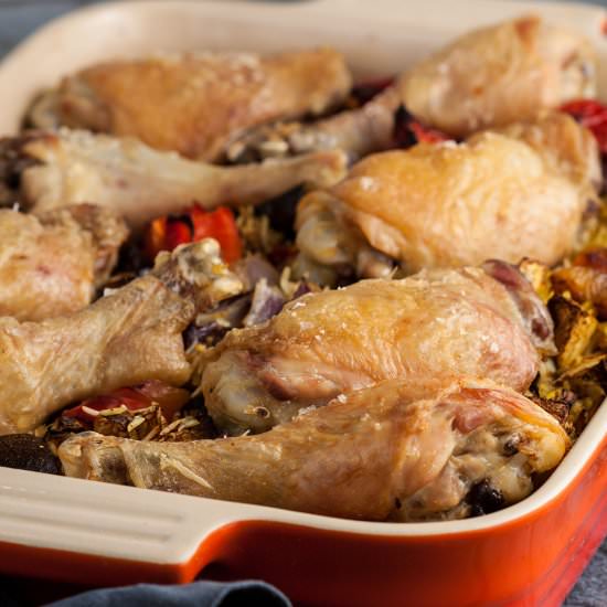 Easy Oven Baked Chicken and Rice