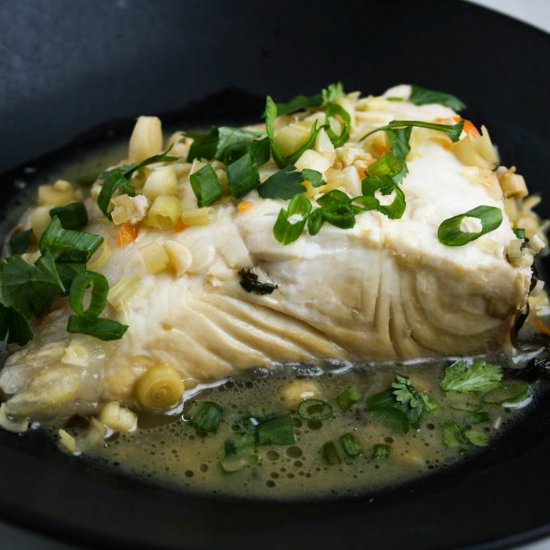 Citrus & Habanero Poached Halibut