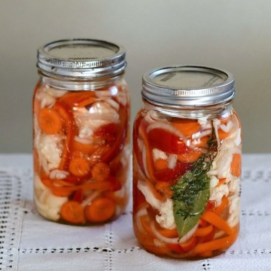 Simple Fermented Giardiniera