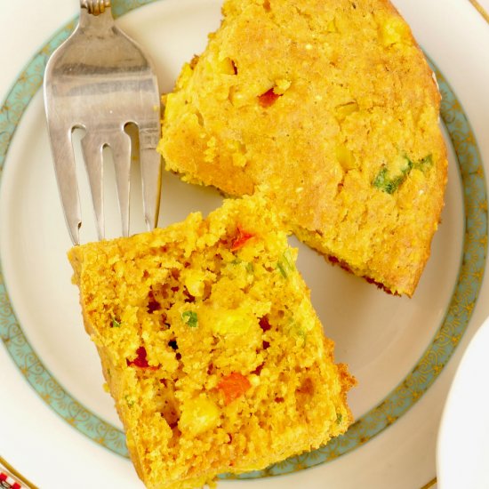 Spicy Cornbread with Corn