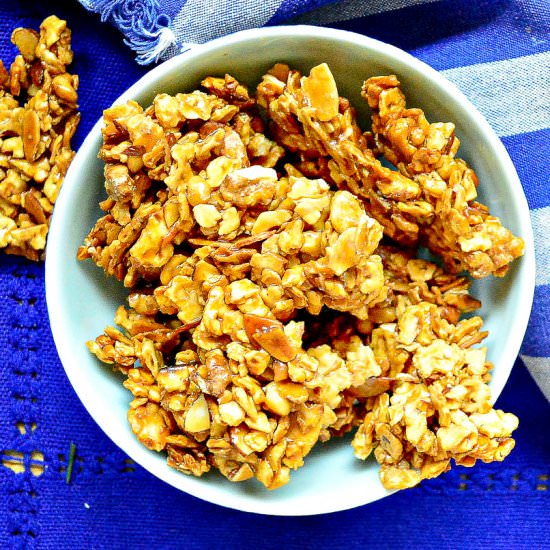 Honey Crunch Matzo Brittle