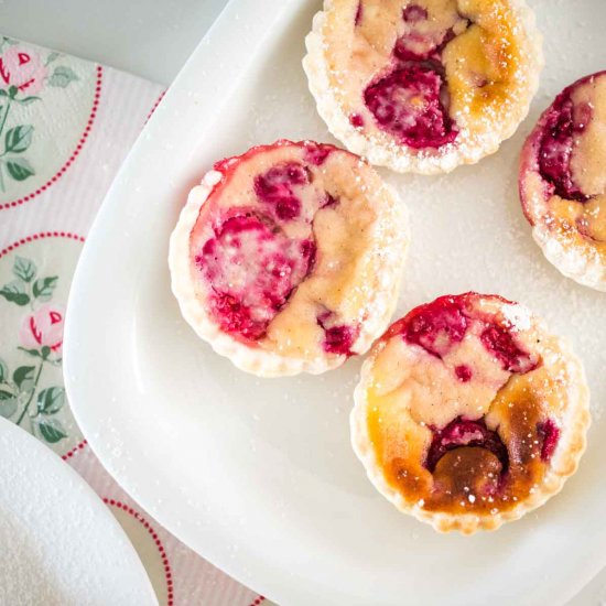 Ricotta Raspberry Tarts